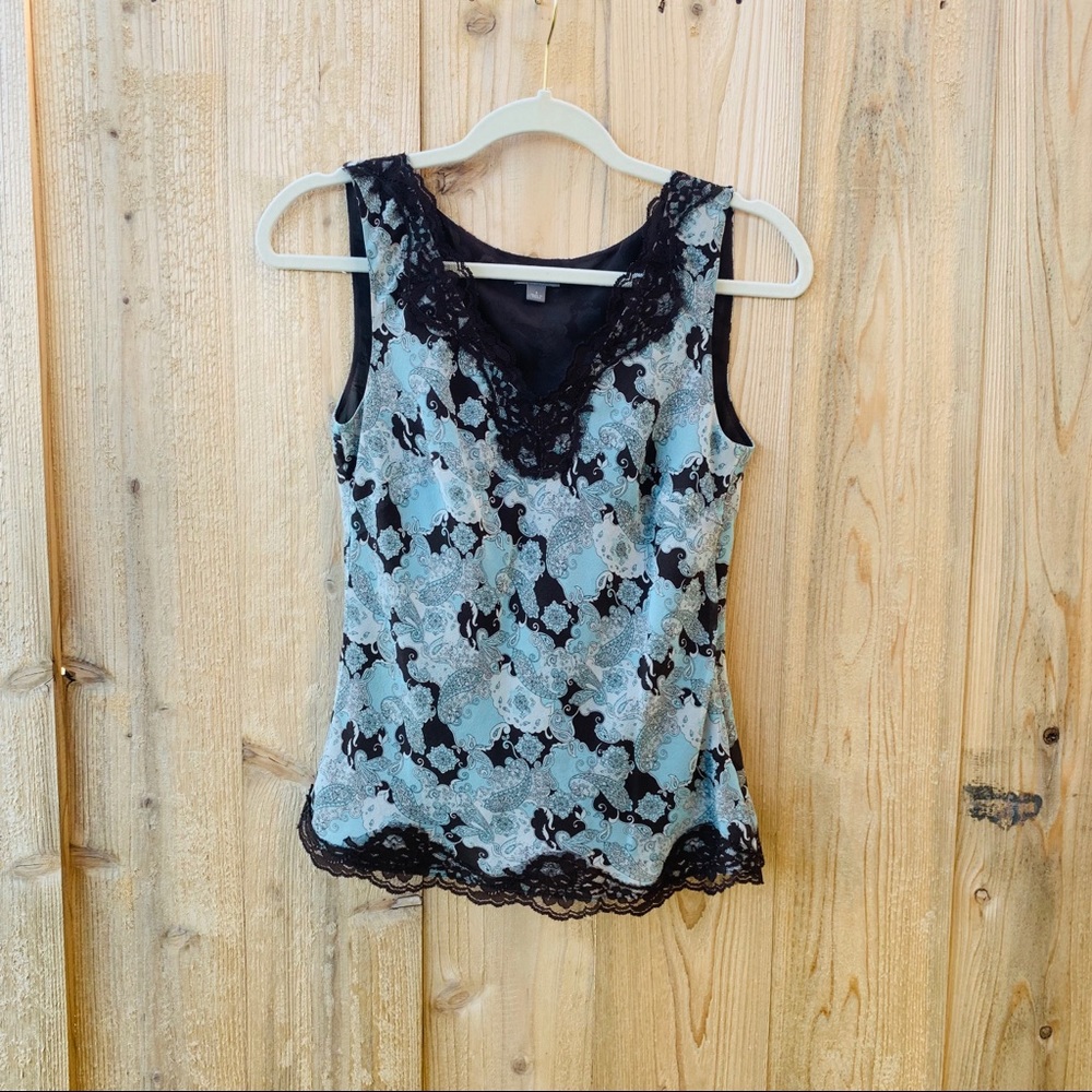 Ann Taylor printed tank top size 2